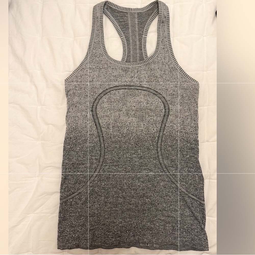 lululemon athletica swiftly racerback Gray Tank Top
